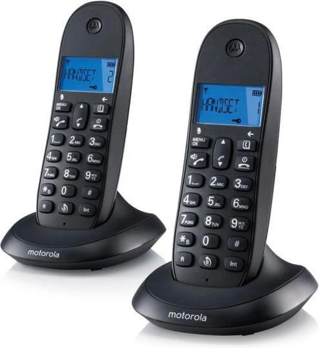 Motorola C1001L Duo DECT Telefoon - 2 Handsets - Zwart