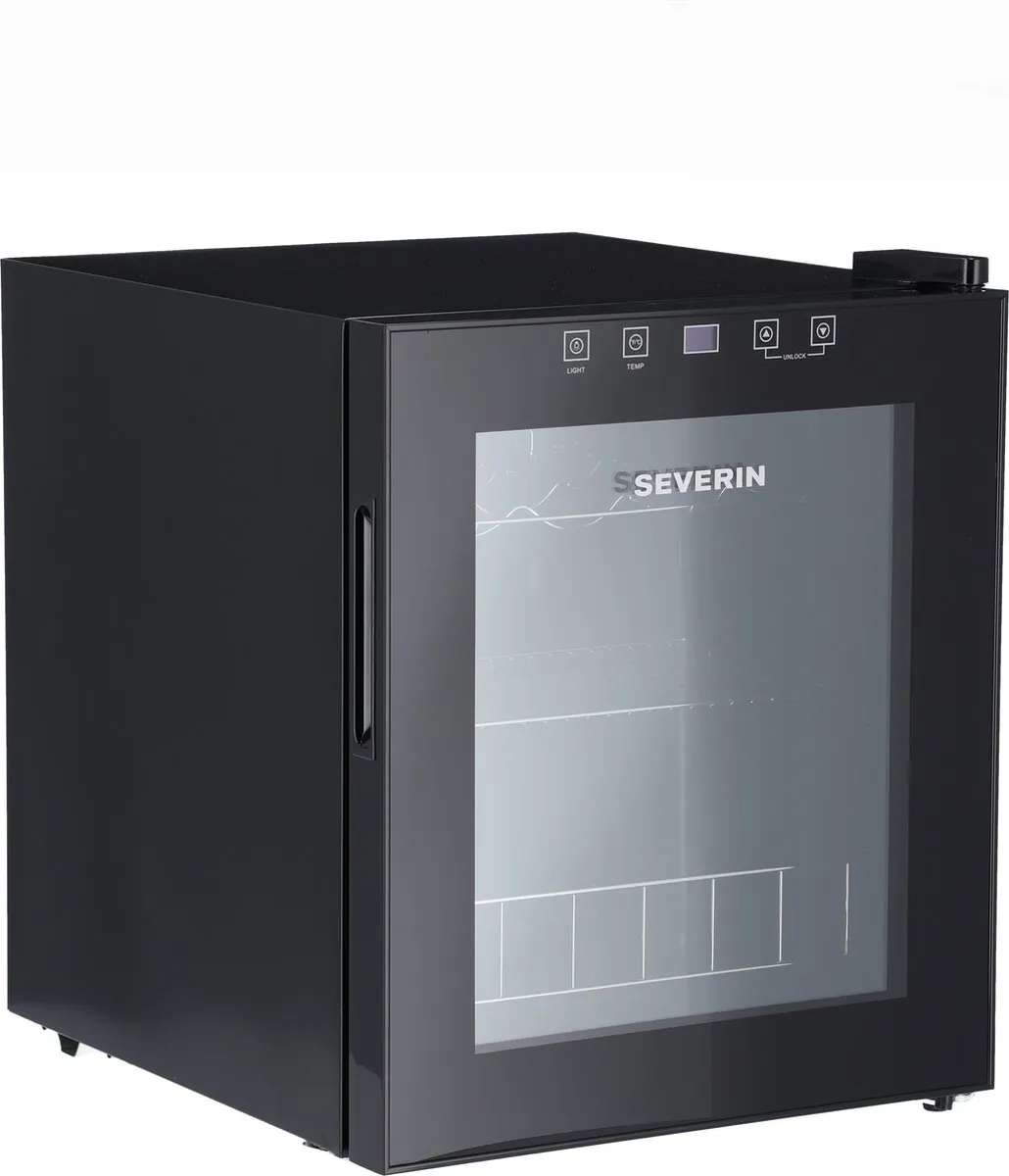 Severin WKS 8907 Wijnkoelkast 15 Flessen - 46L - Zwart