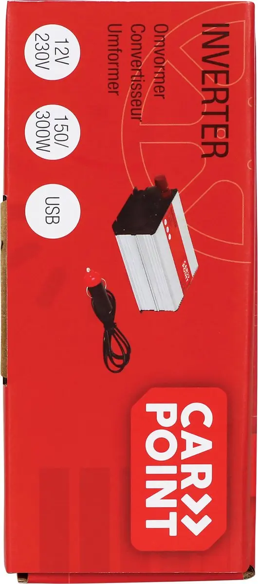 Carpoint Omvormer 12V naar 230V 150W - USB 2.1A - afbeelding 4 van 6