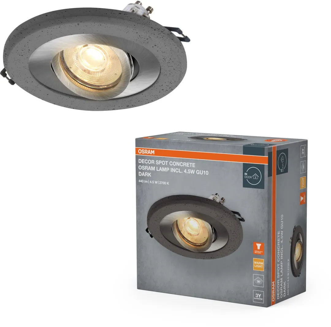 Osram Concrete LED Spot GU10 4.5W