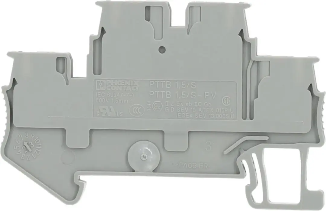 Phoenix Contact PTTB 1.5/S 3208511 Klemmenblok - Grijs - afbeelding 3 van 5