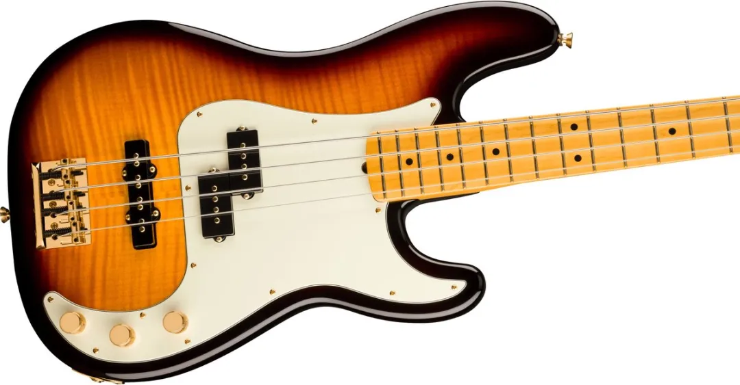 Fender 75th Anniversary American Professional II PJ Bass RW 2-Color Sunburst - Elektrische basgitaar