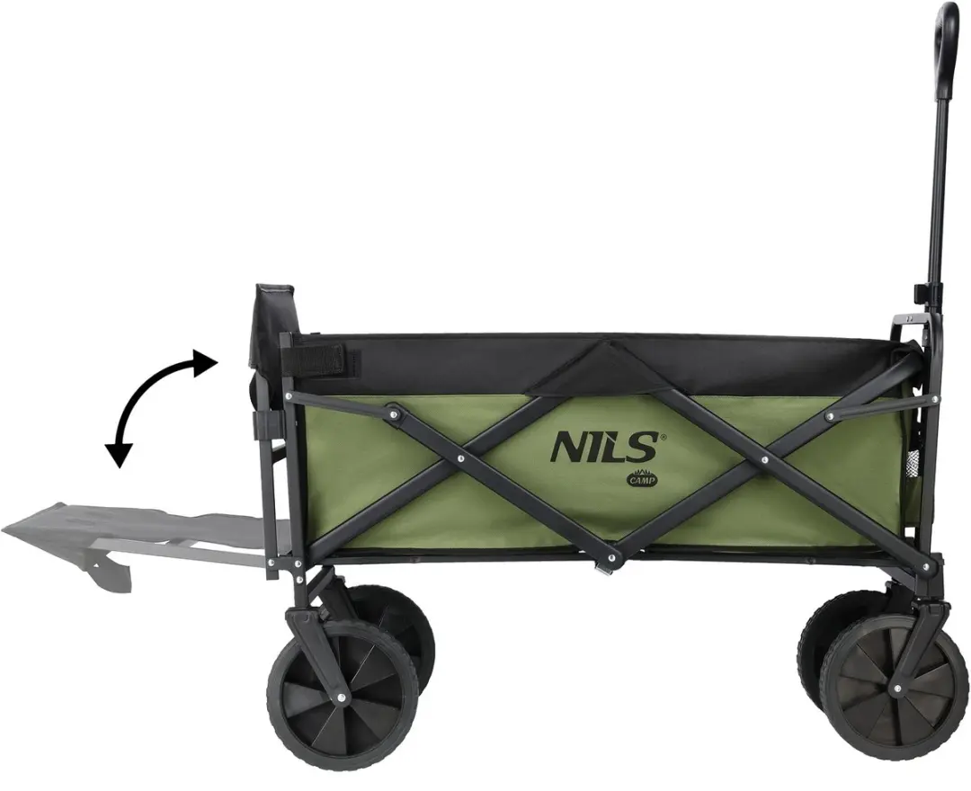 NILS Camp Opvouwbare Bolderkar NC2602 - 150L - Groen - afbeelding 4 van 6