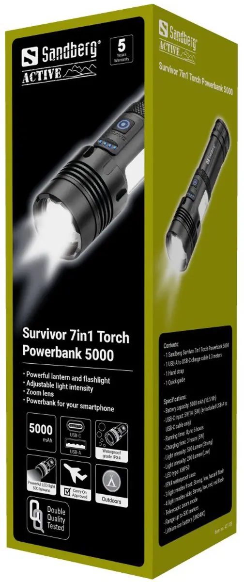 Sandberg Survivor 7in1 421-08 Powerbank