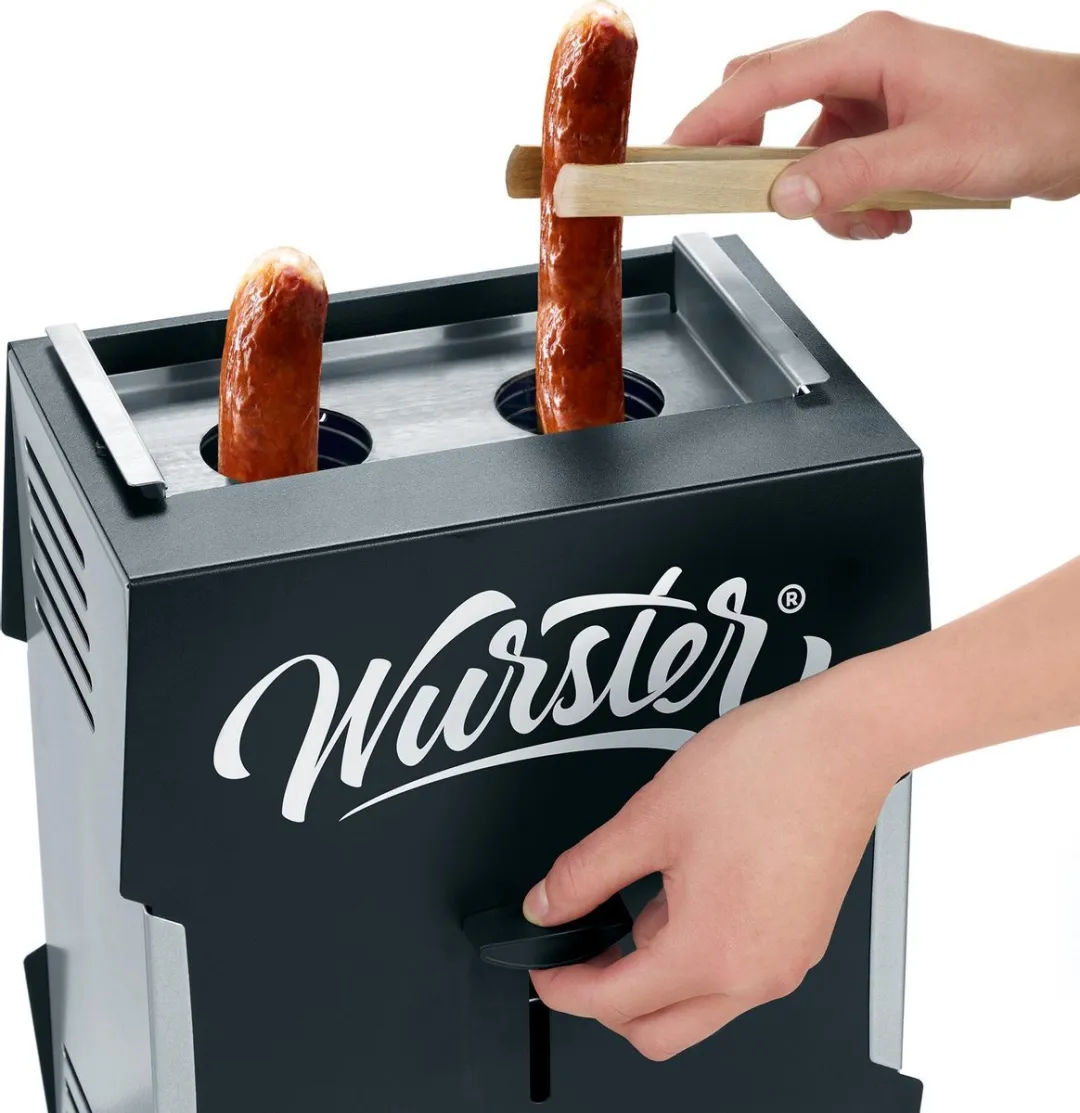 Severin WT 5005 Wurster Griller 2000W - Zwart/Grijs - afbeelding 6 van 6