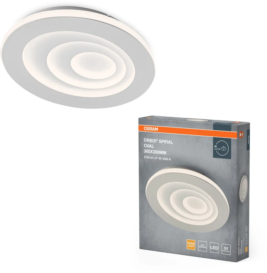 Osram Orbis Spiral Oval LED Plafondlamp 360mm - 27W 2400lm Warmwit