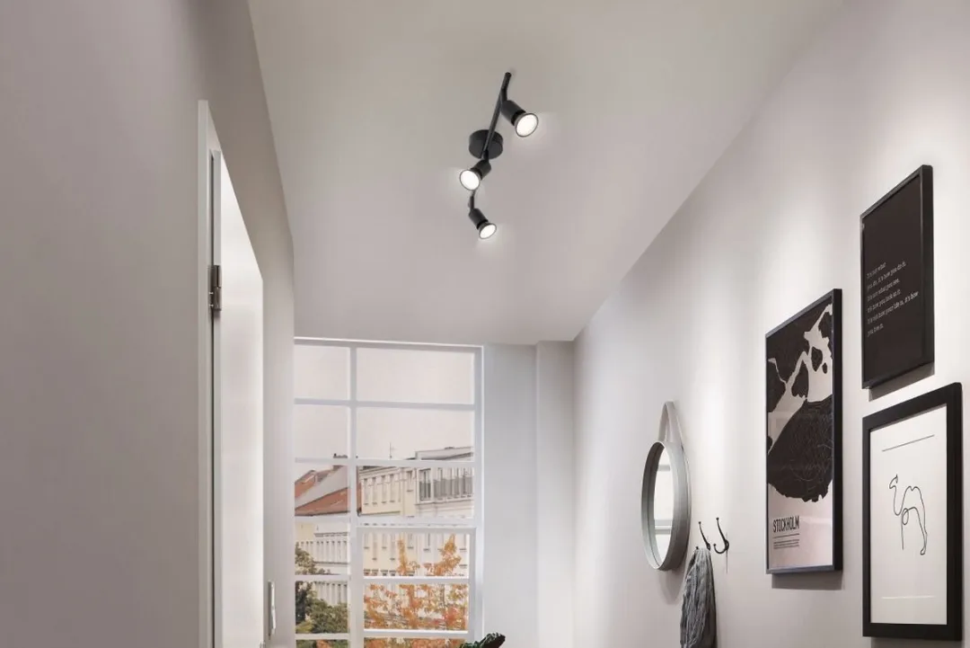Paulmann Spotlight Carolina GU10 3x10W - Zwart mat