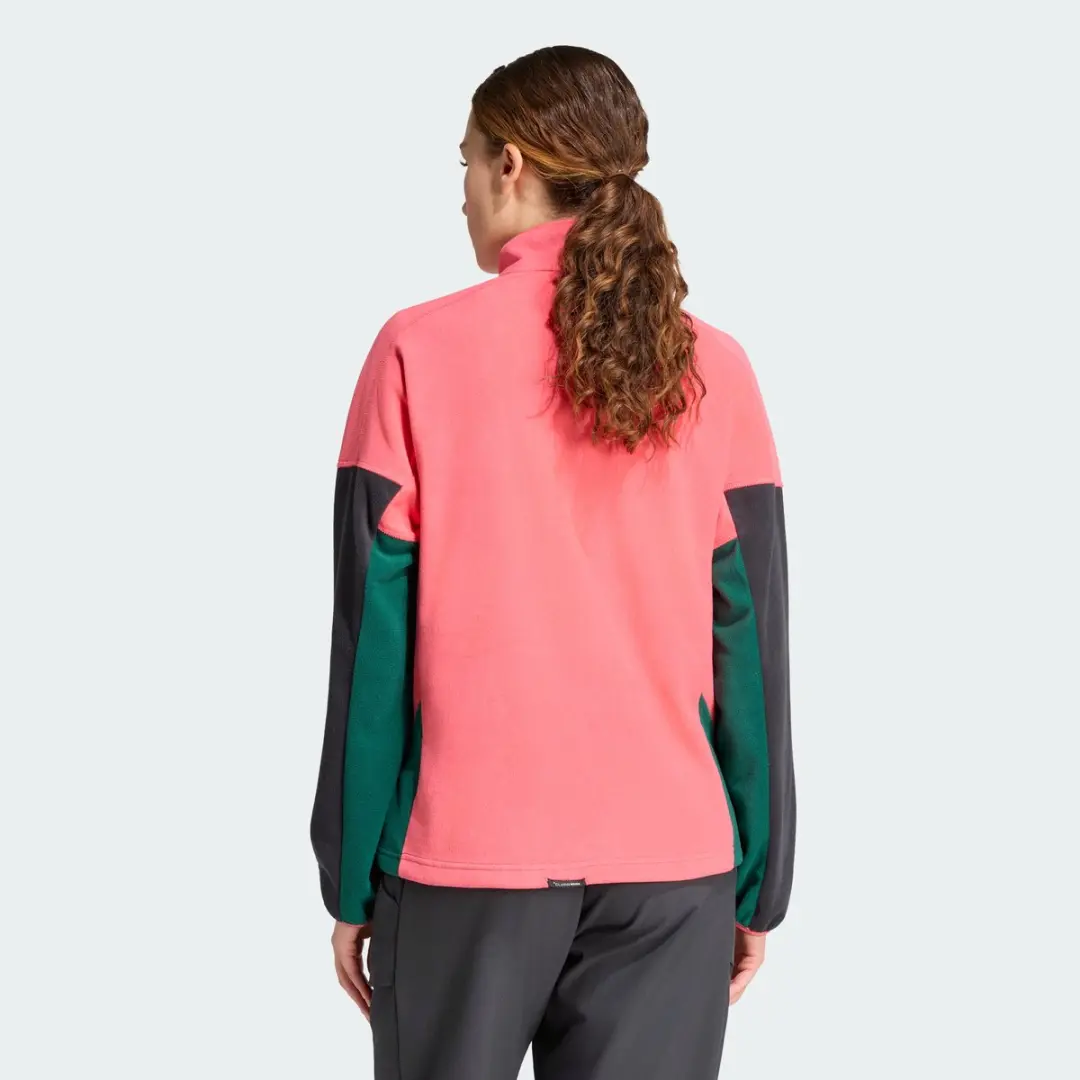 adidas Terrex Multi Climawarm Fleece Anorak - Dames - Roze - afbeelding 2 van 6