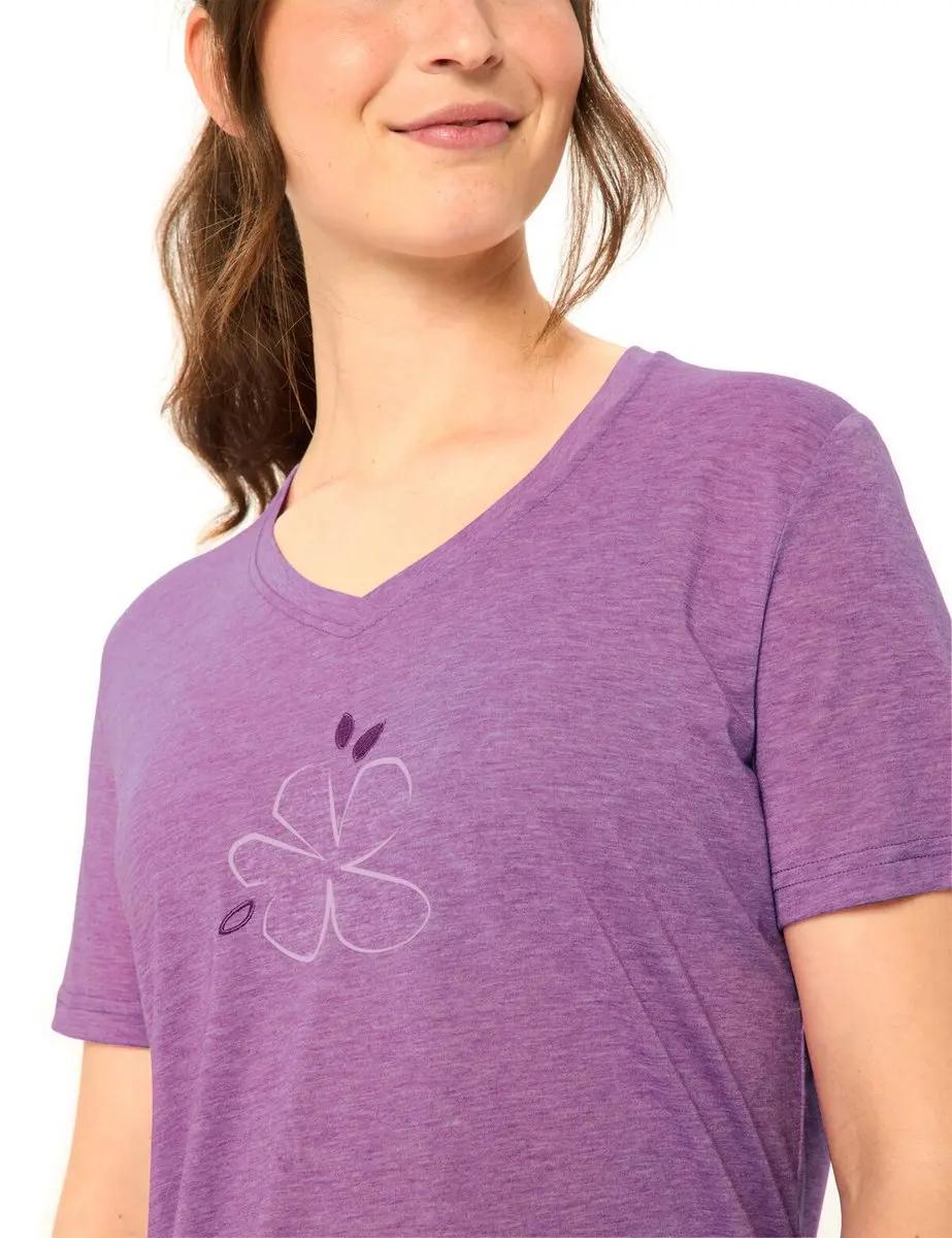 Vaude Skomer Print Iii T-shirt Met Korte Mouwen Paars 36 Vrouw - afbeelding 3 van 6