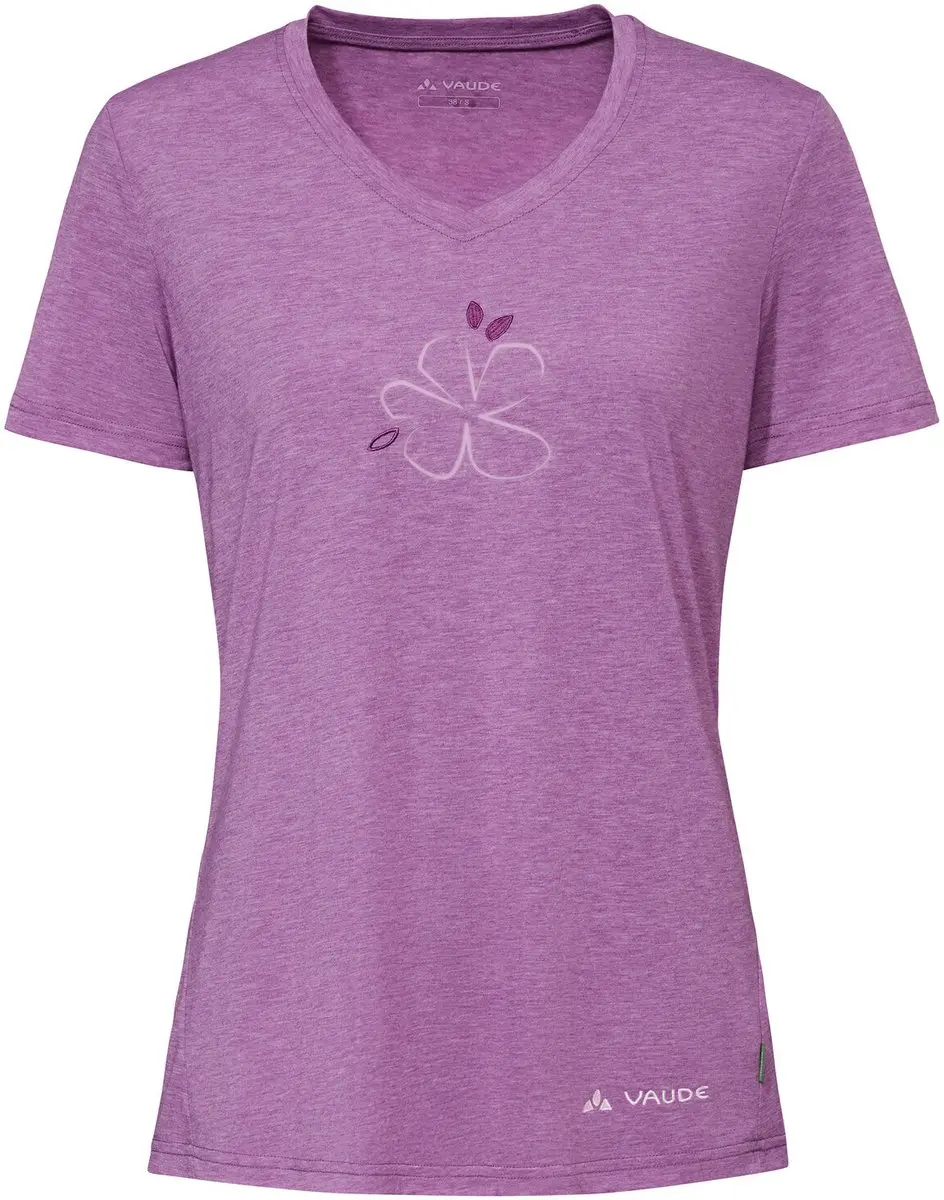 Vaude Skomer Print Iii T-shirt Met Korte Mouwen Paars 36 Vrouw