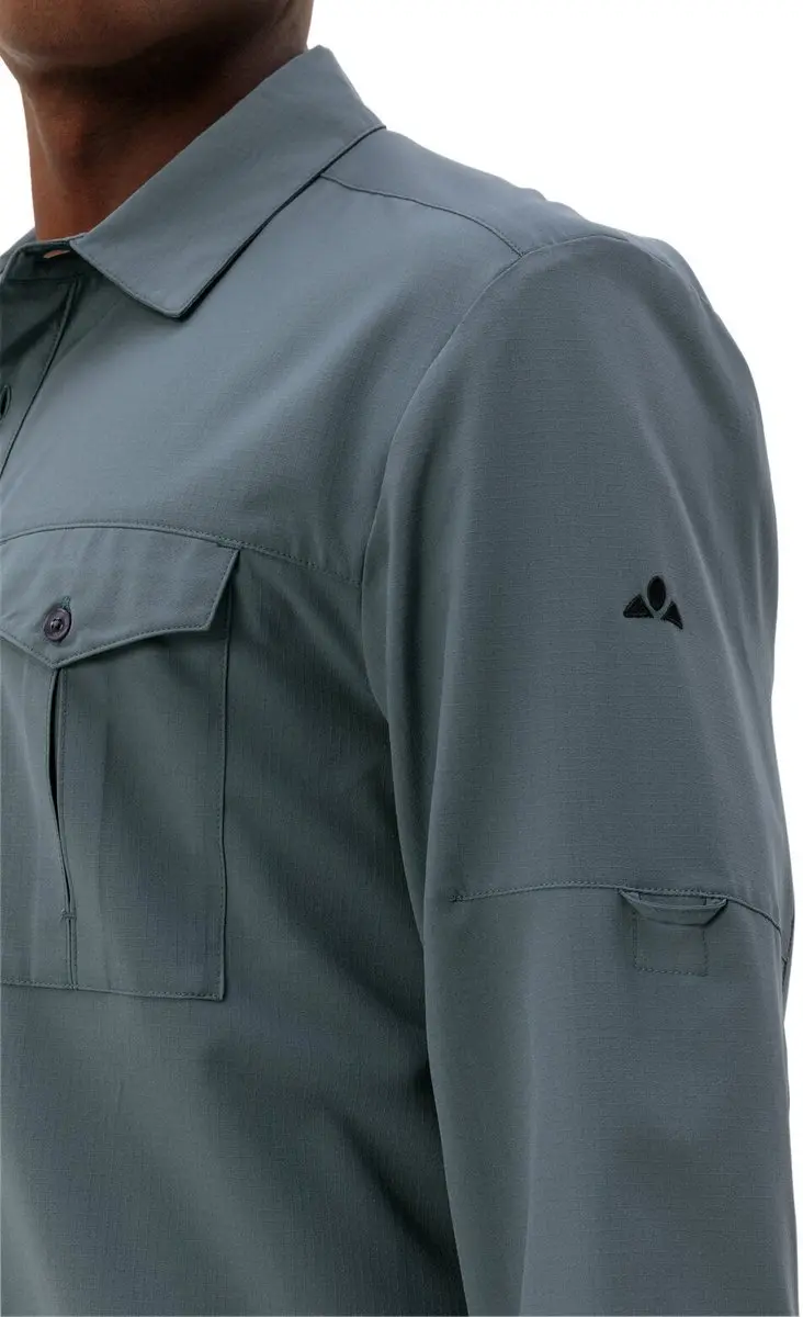 VAUDE Rosemoor II Shirt met Lange Mouwen Heren - Heron - afbeelding 4 van 6