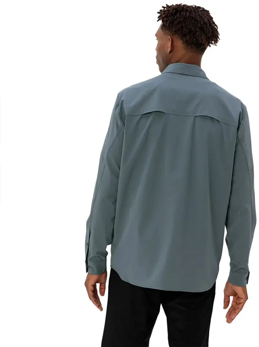 VAUDE Rosemoor II Shirt met Lange Mouwen Heren - Heron - afbeelding 5 van 6