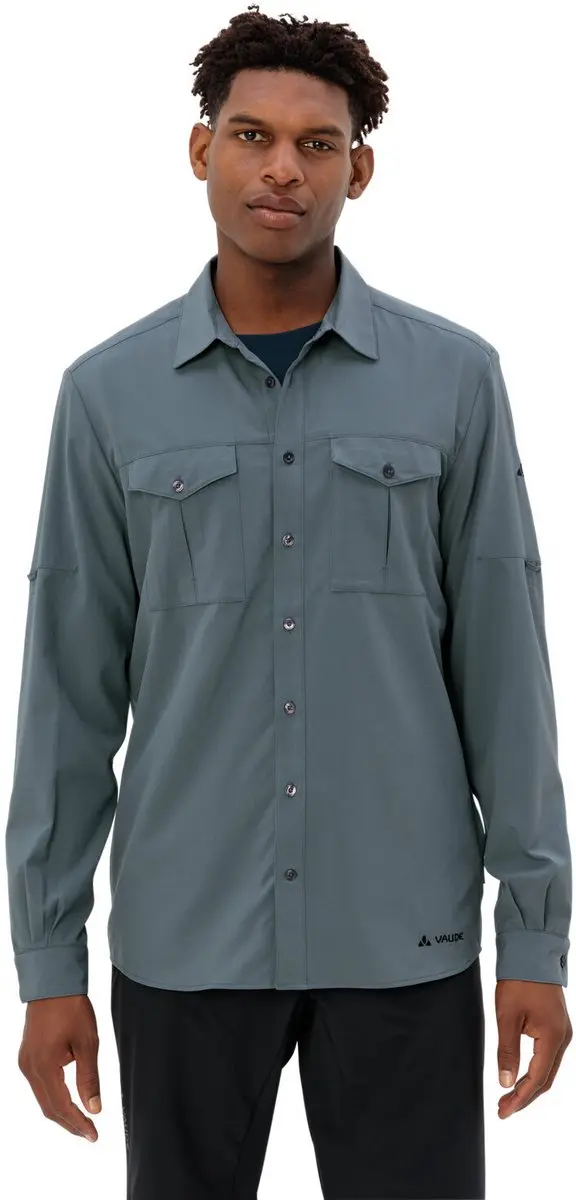 VAUDE Rosemoor II Shirt met Lange Mouwen Heren - Heron - afbeelding 6 van 6