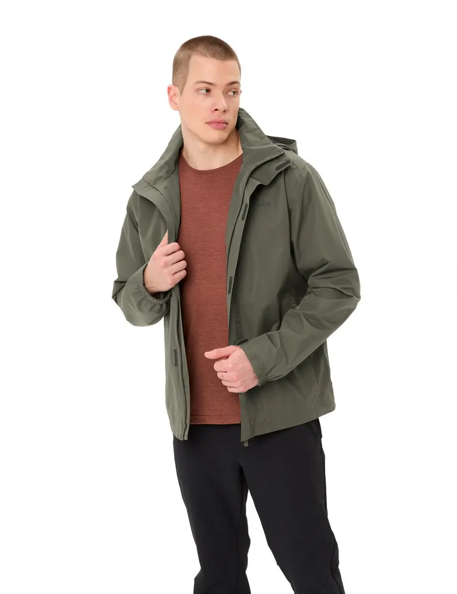Vaude Escape Light Regenjas Heren - Black/Khaki - afbeelding 3 van 6