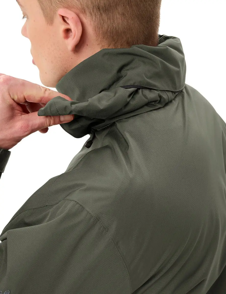 Vaude Escape Light Regenjas Heren - Black/Khaki - afbeelding 5 van 6