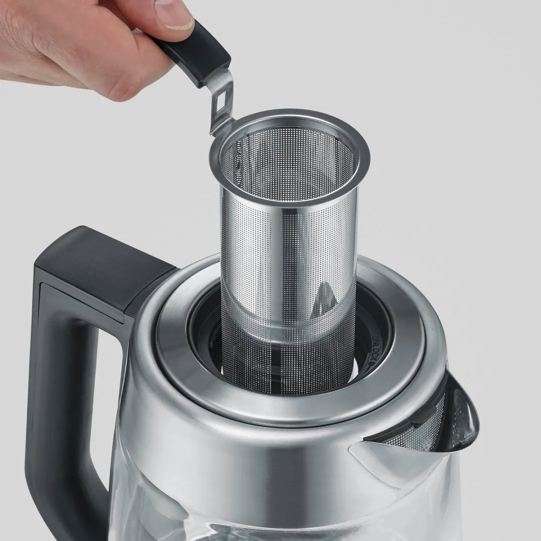 Severin WK 3480 Waterkoker 1,7L - 5 Theeprogramma's - Glas/RVS