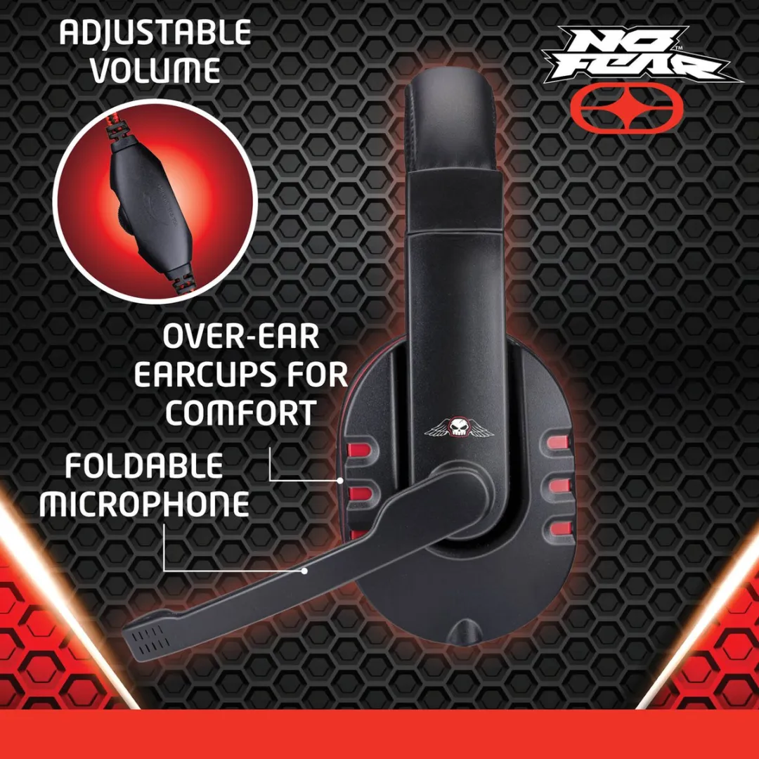 Grundig No Fear Gaming Headset - Zwart/Rood