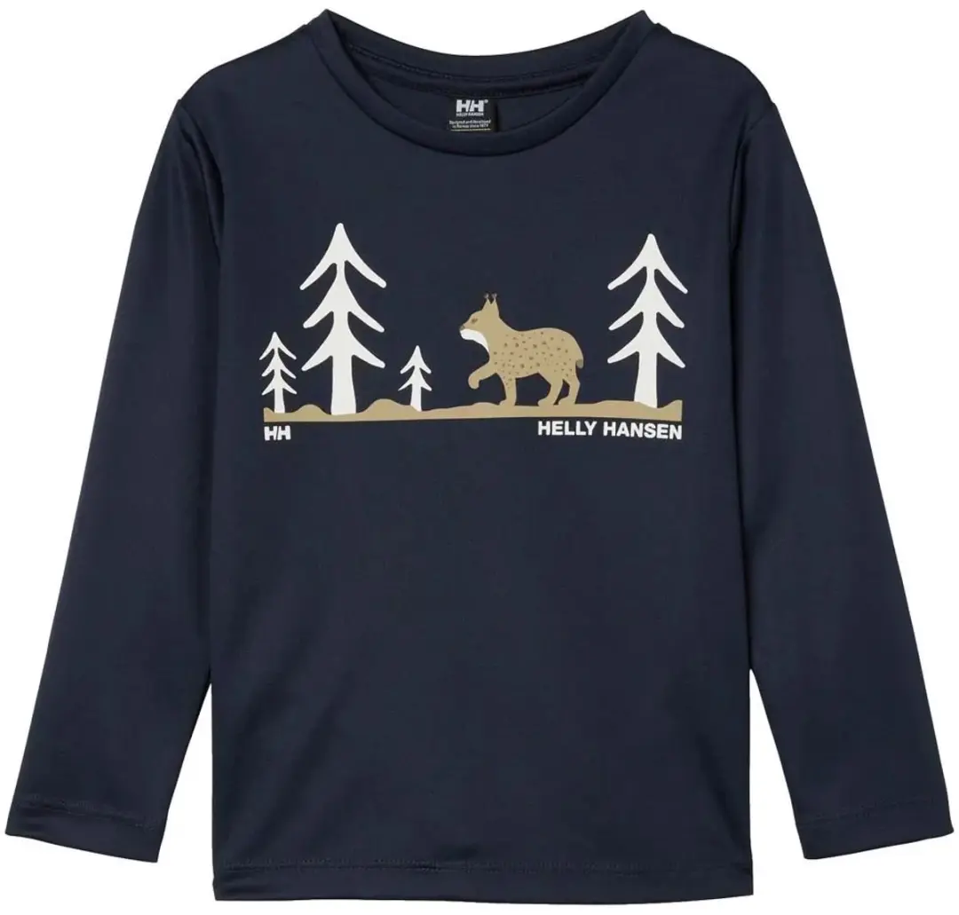 Helly Hansen Tech Graphic K Lange Mouwen - Navy - afbeelding 3 van 4
