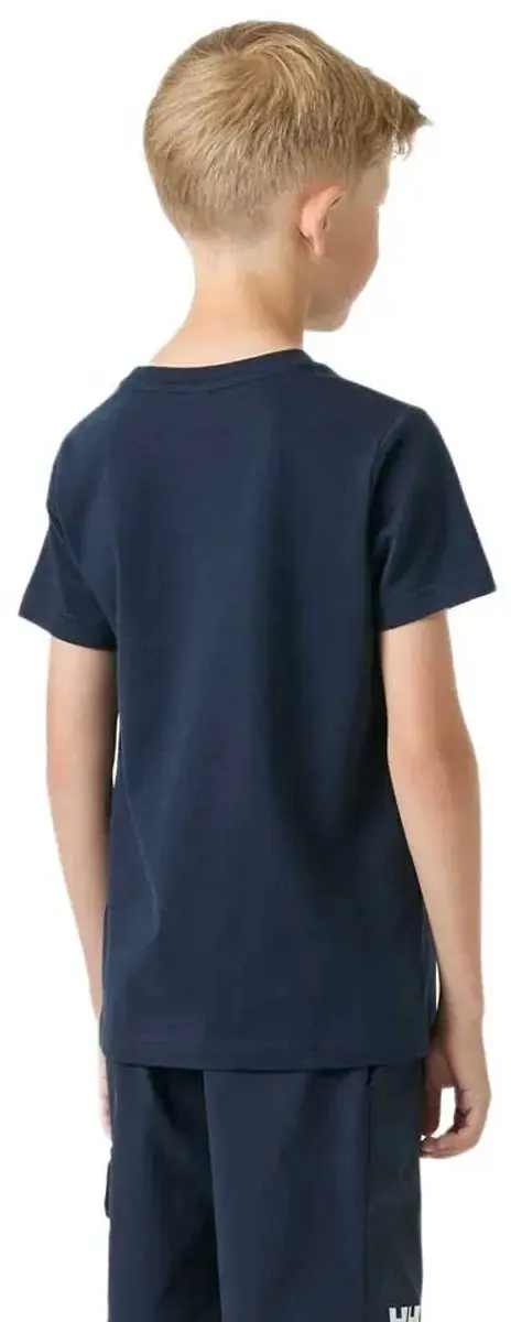 Helly Hansen Logo Kinder T-shirt - 9 jaar - Navy - afbeelding 2 van 4