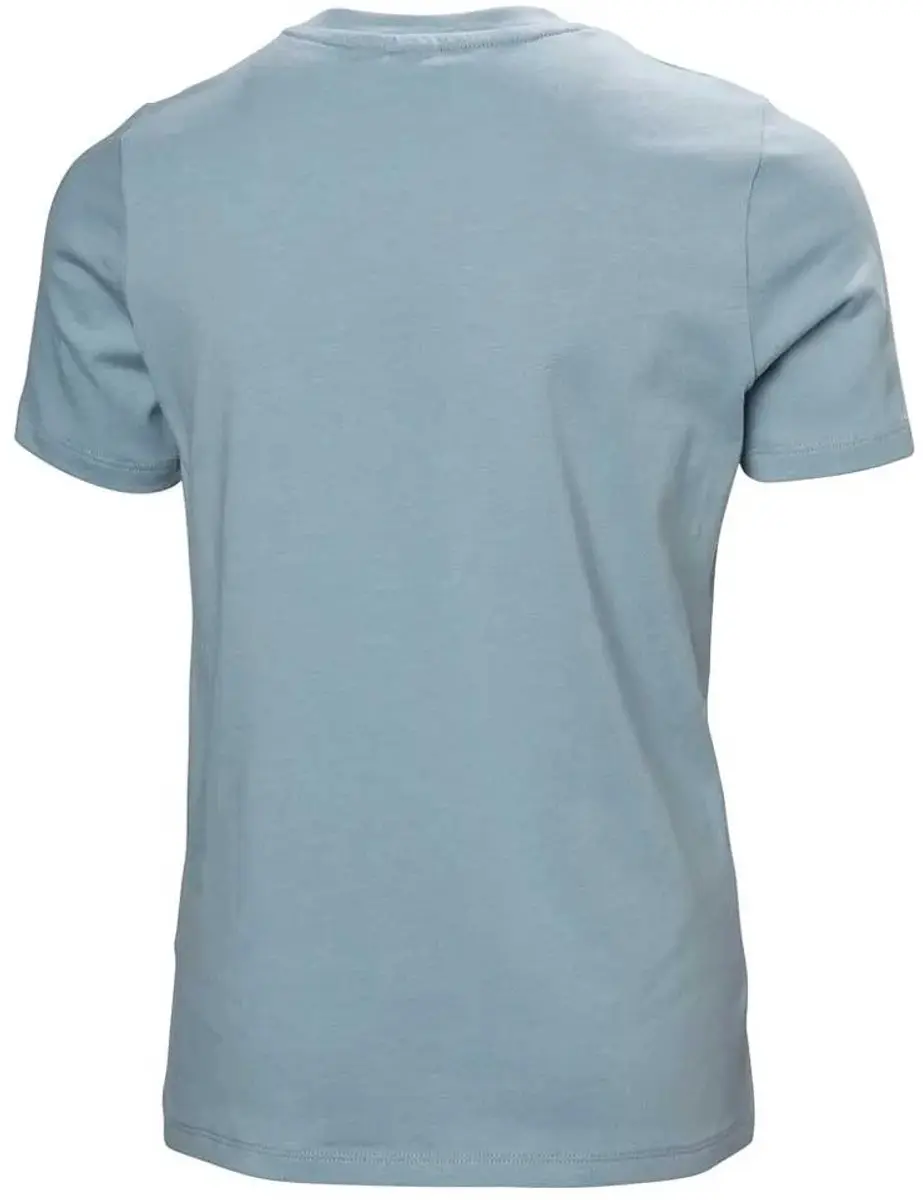 Helly Hansen Logo Jr T-shirt met korte mouwen - Windy Blue - 10 jaar - afbeelding 4 van 4