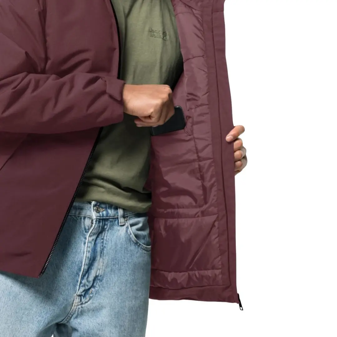 Jack Wolfskin Tempelhof Jkt M Jasje - Kastanjebruin - XXL - afbeelding 4 van 4