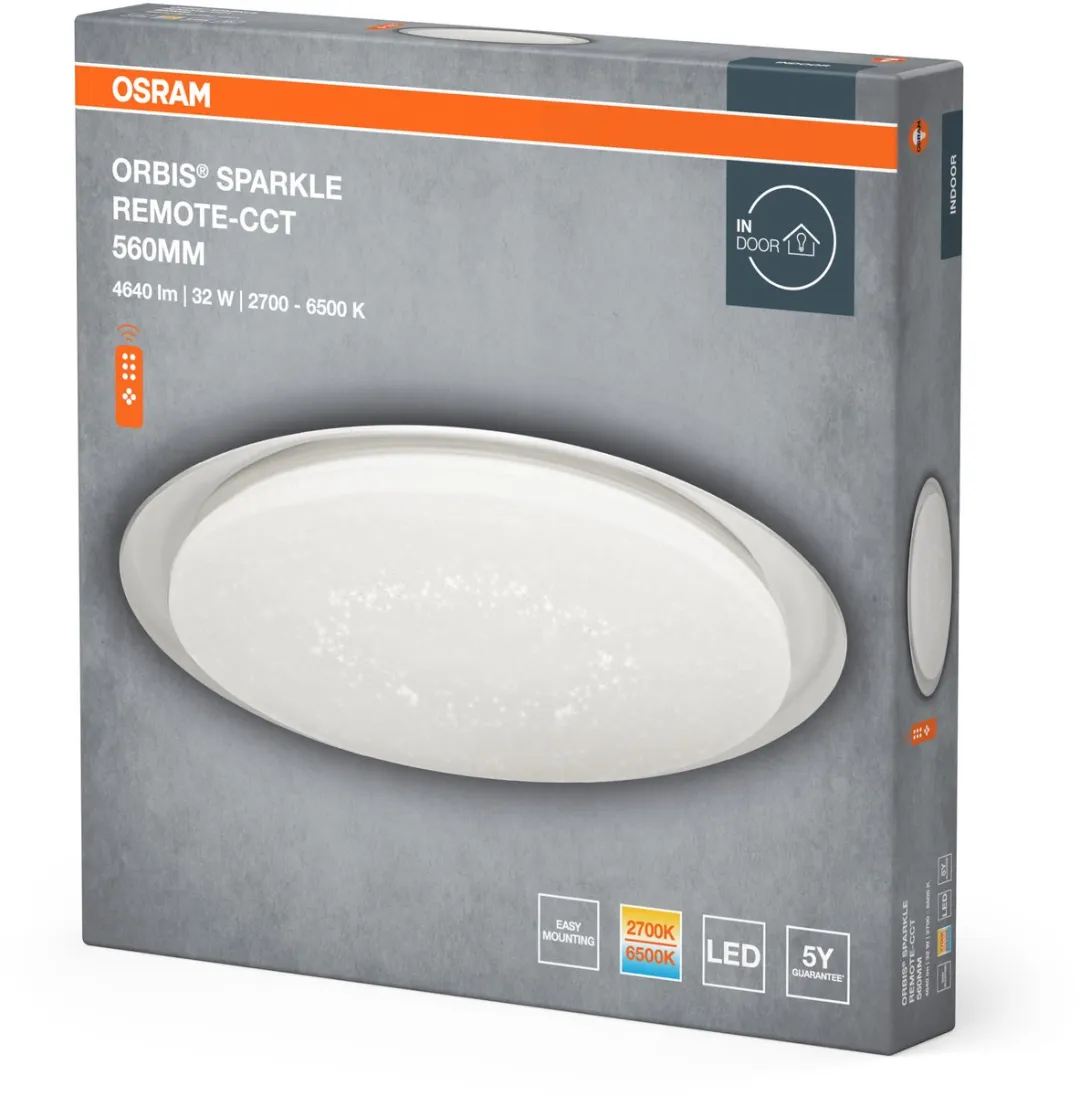 Osram Orbis Sparkle LED Plafondlamp 560mm - Wit 3000K