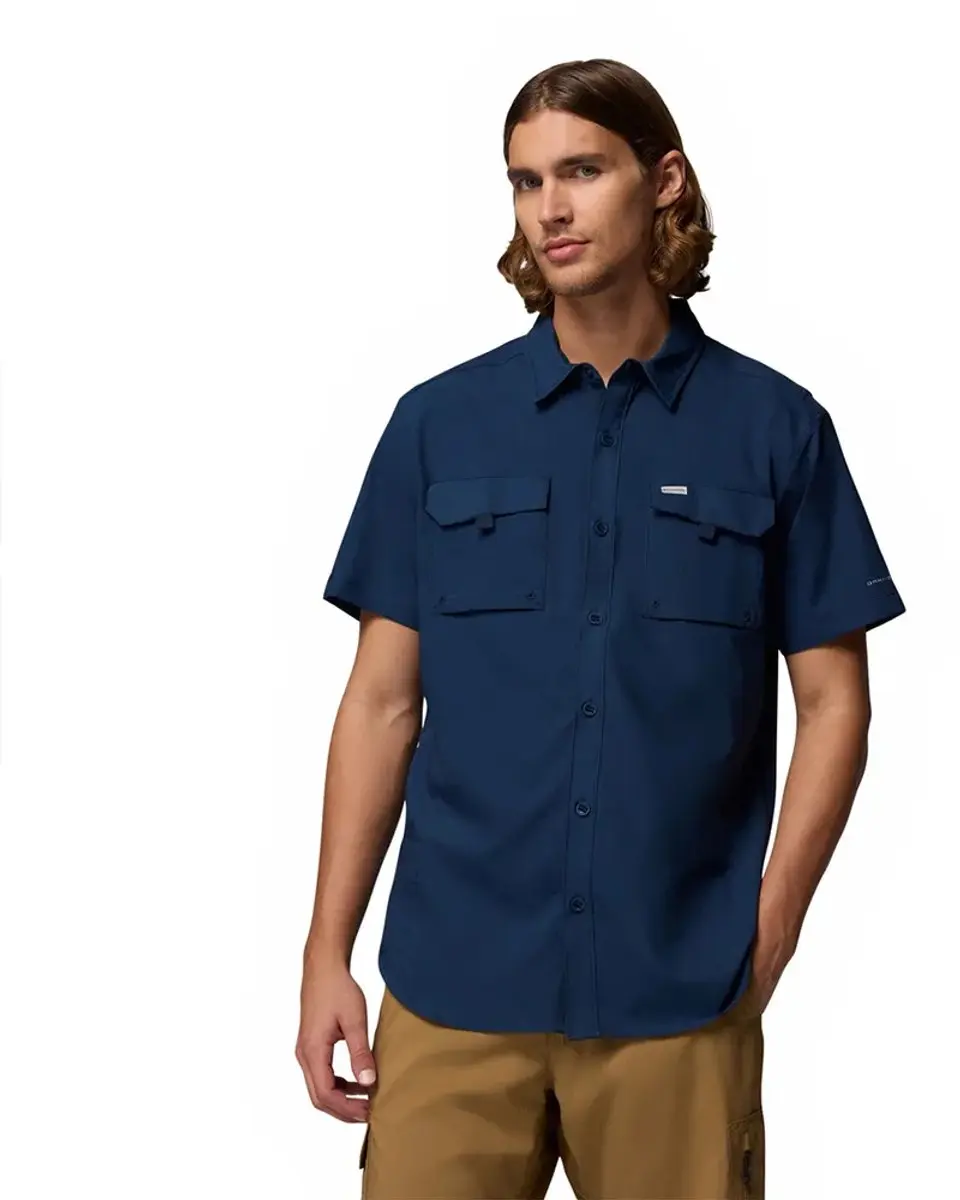 Columbia Silver Ridge™ Utility Ii T-shirt Met Korte Mouwen Blauw M Man