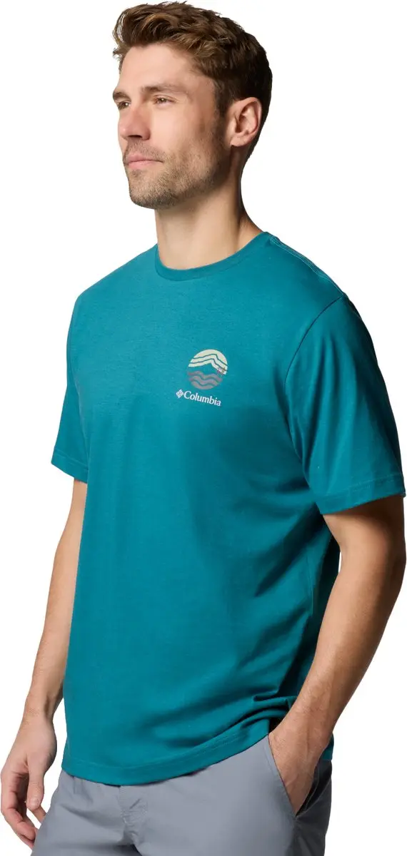 Columbia Kettle River Outdoor Tee Heren - Groen - L - afbeelding 2 van 5