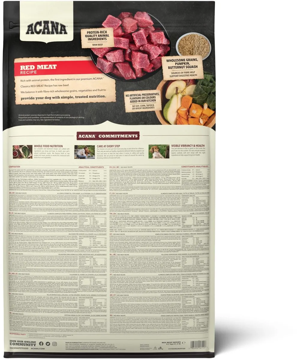 Acana Classics Classic Red Hondenvoer Brokken 9.7kg