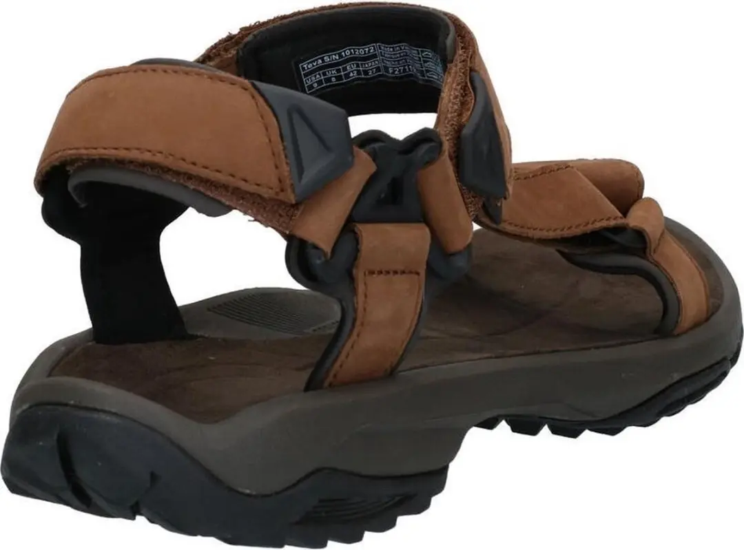 Teva Terra Fi Lite Leer Heren Sandalen - Bruin - Maat 47 - afbeelding 5 van 6