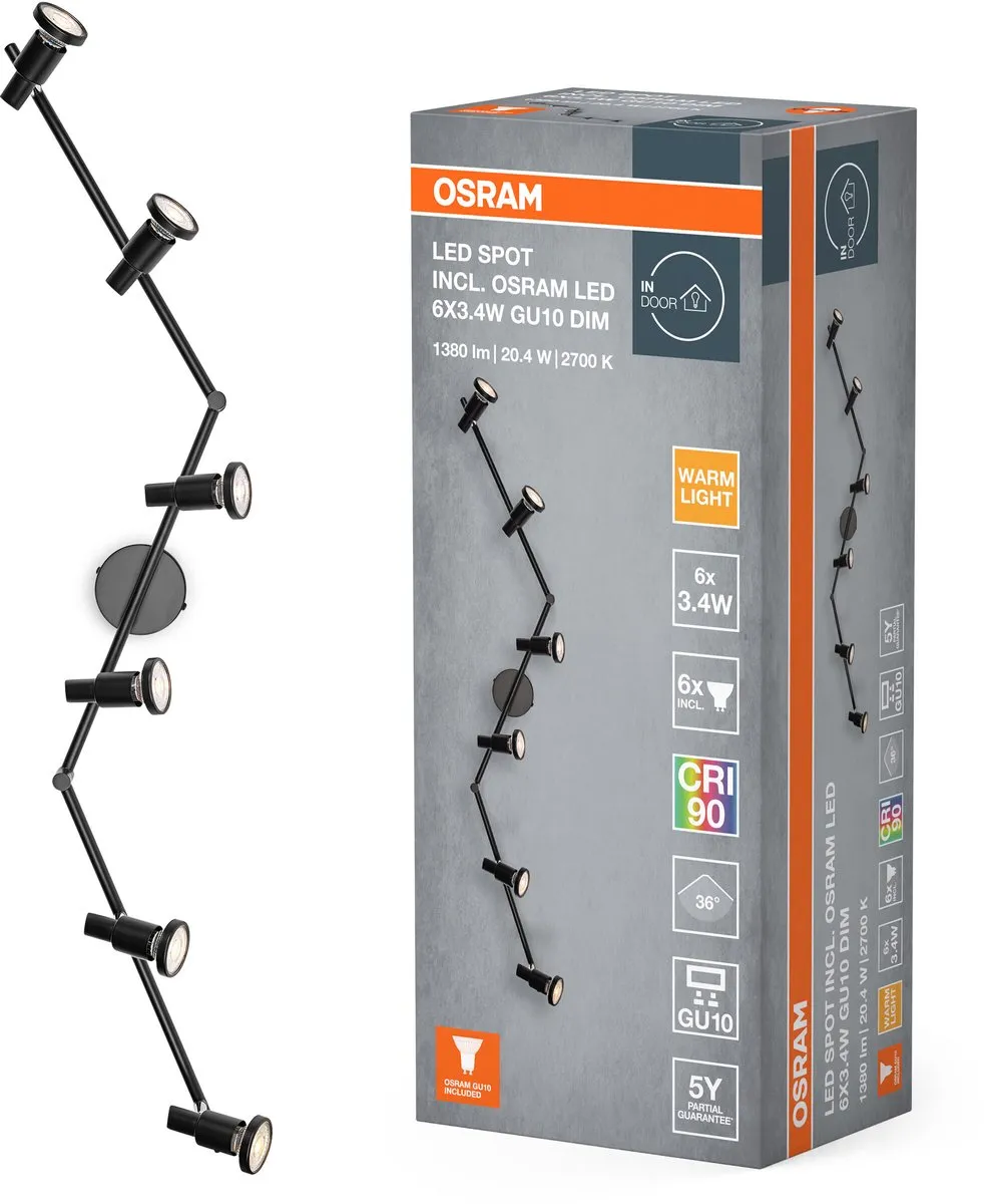 Osram LED Spot GU10 6x3,4W