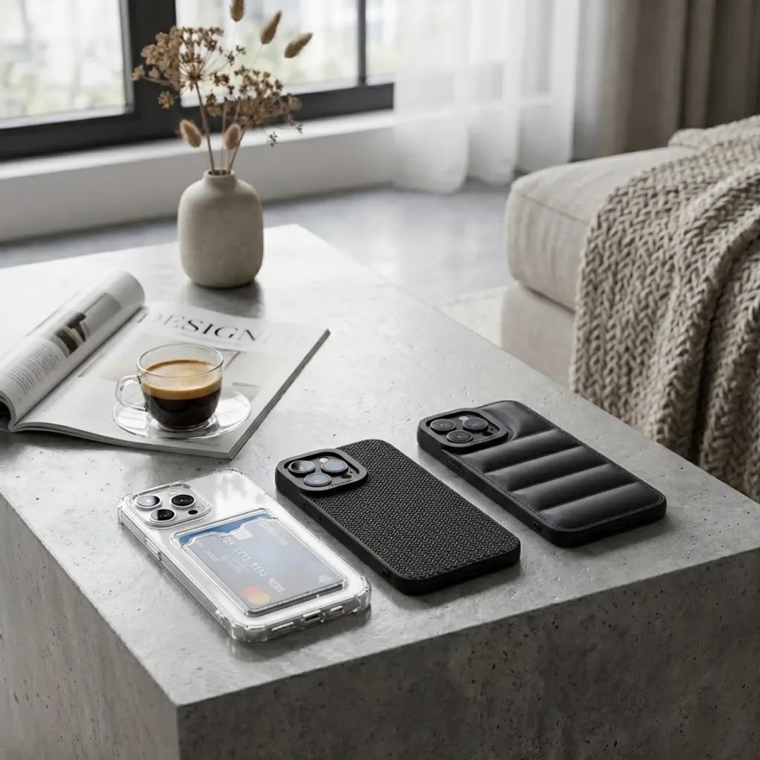 NUVEX iPhone 13 Pro Hoesje Set - Grijs/Zwart