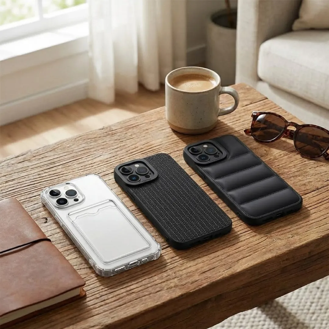 NUVEX iPhone 13 Pro Hoesje Set - Grijs/Zwart