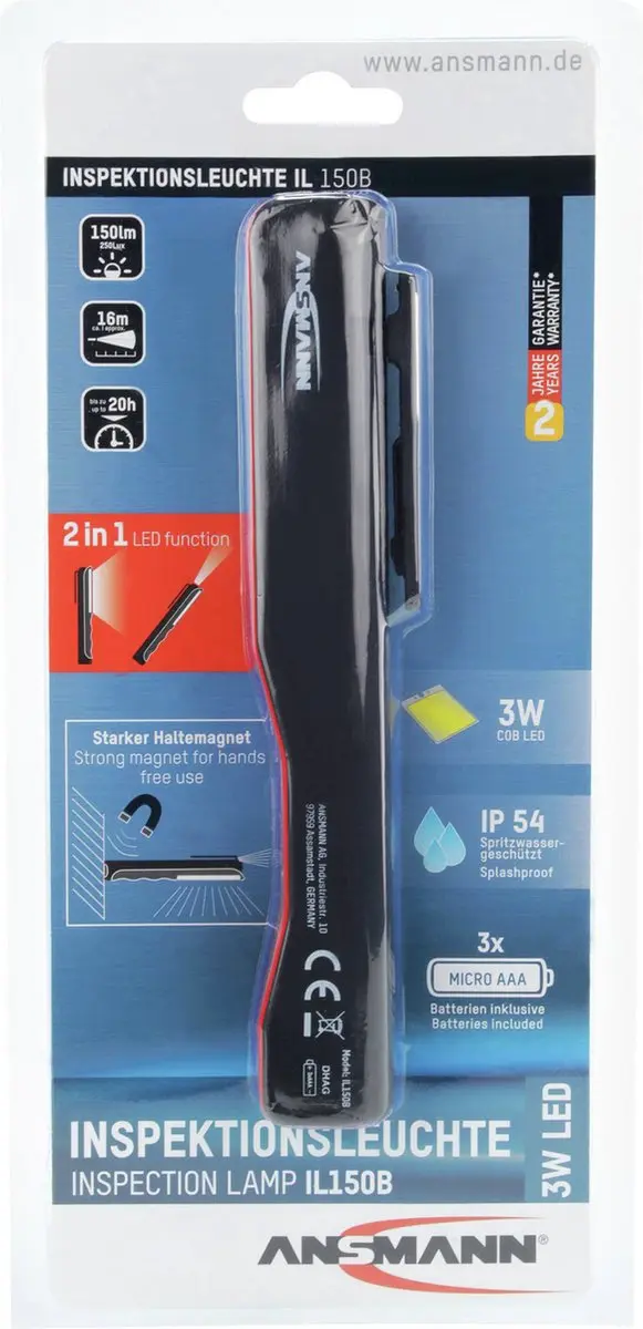 Ansmann 1600-0211 IL150B Penlight