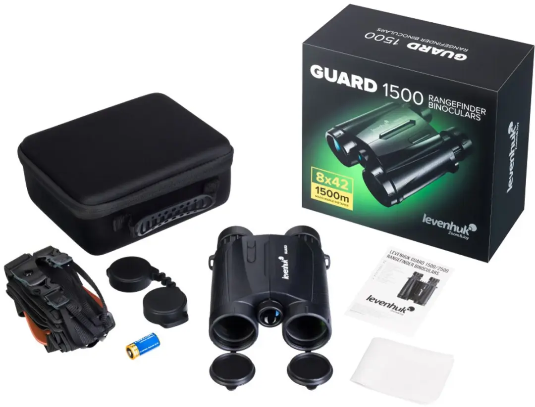 Levenhuk Guard 1500 Afstandsmeter Verrekijker 8x42 - afbeelding 3 van 6