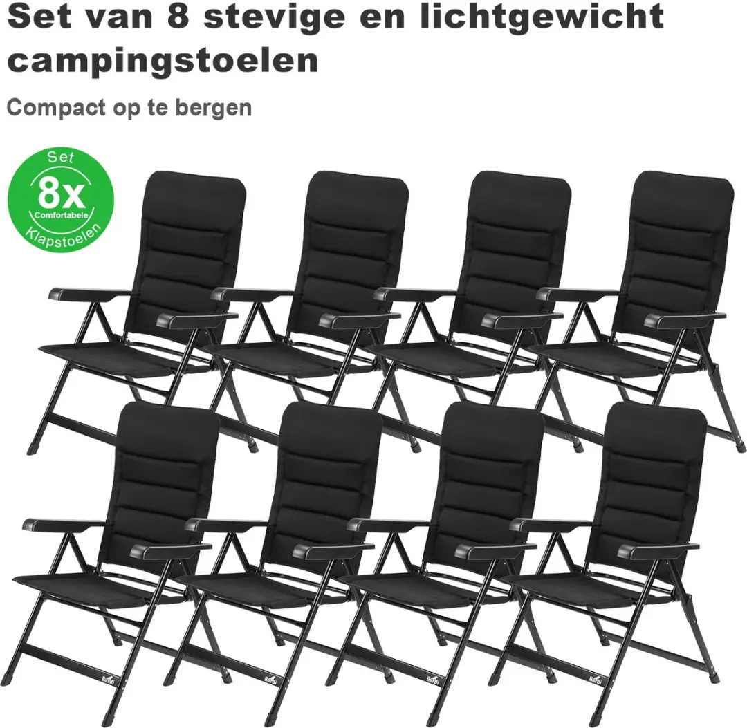 Bardi 2 Stuks Luxe Campingstoelen