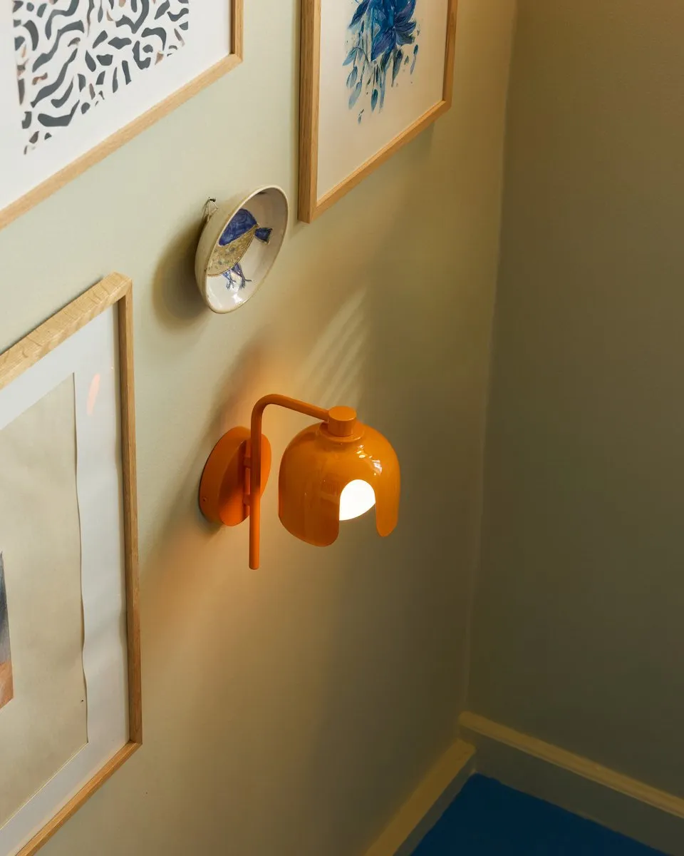 Osram Decor Corolle Wandlamp G9 - Oranje Metaal - Helder Glas