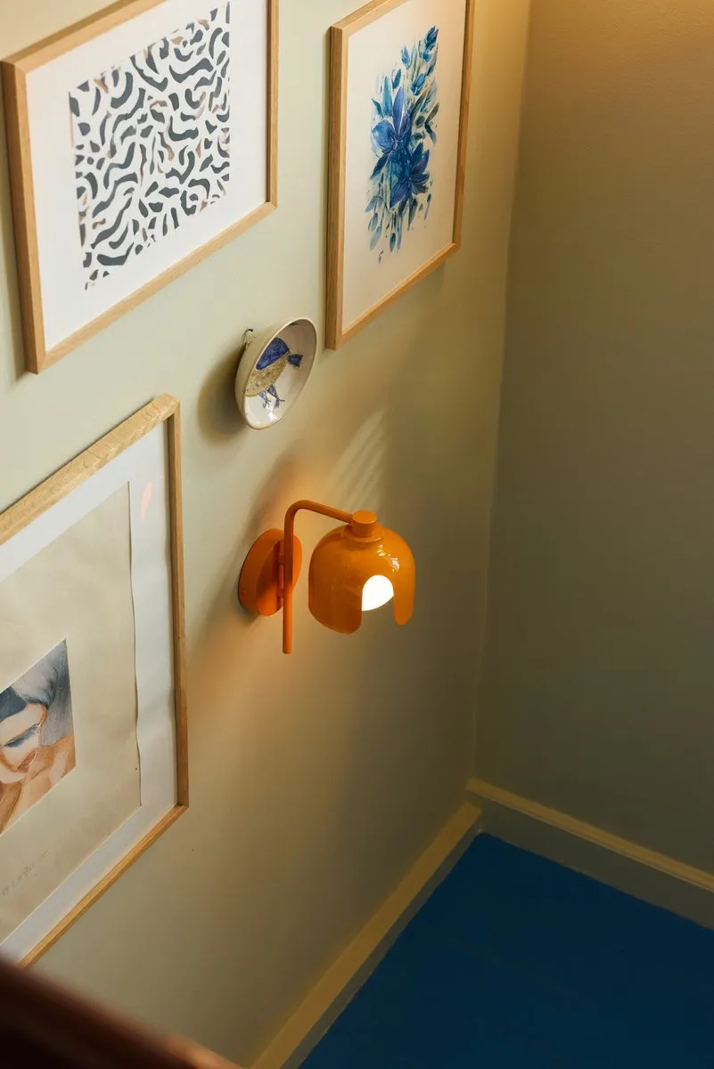 Osram Decor Corolle Wandlamp G9 - Oranje Metaal - Helder Glas