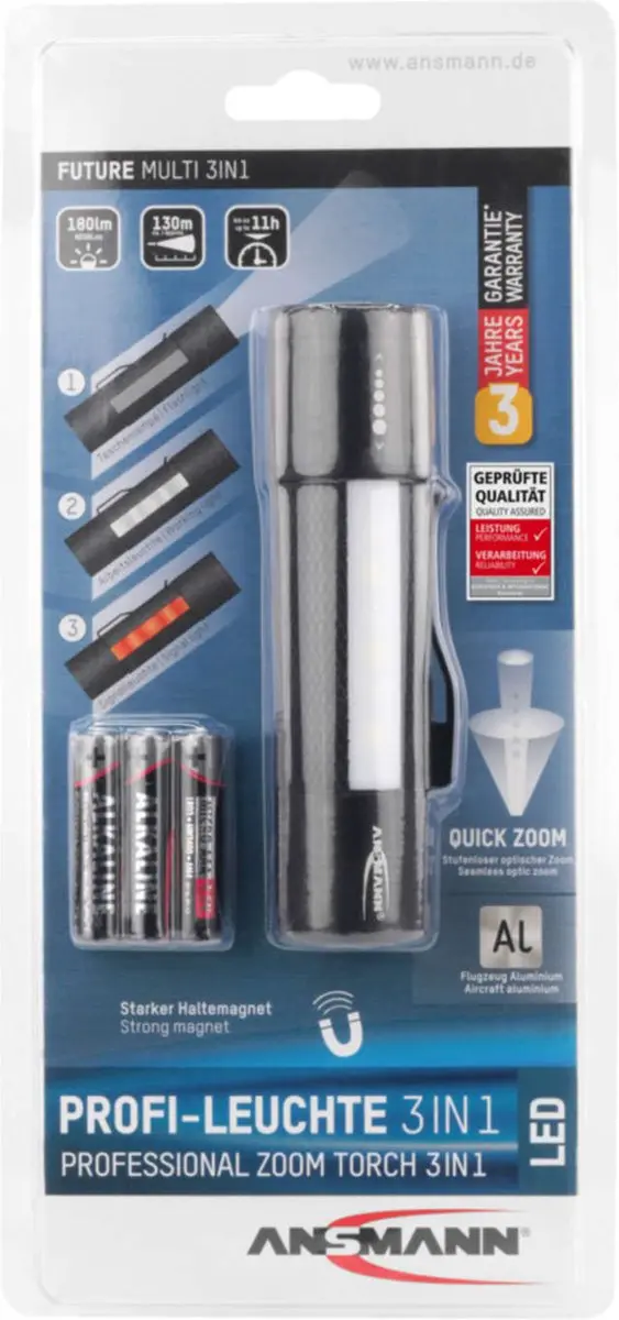 Ansmann Future Multi 3in1 1600-0137 LED Zaklamp