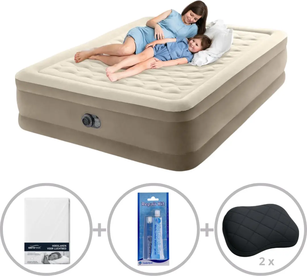 Intex Ultra Plush Luchtbed met ingebouwde pomp