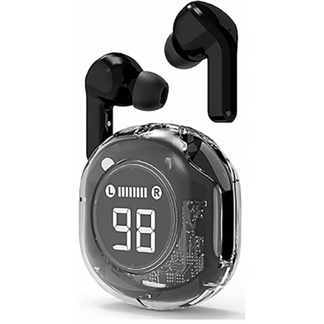 Gembird TWST-01-BK Transparante TWS Oortjes - Zwart