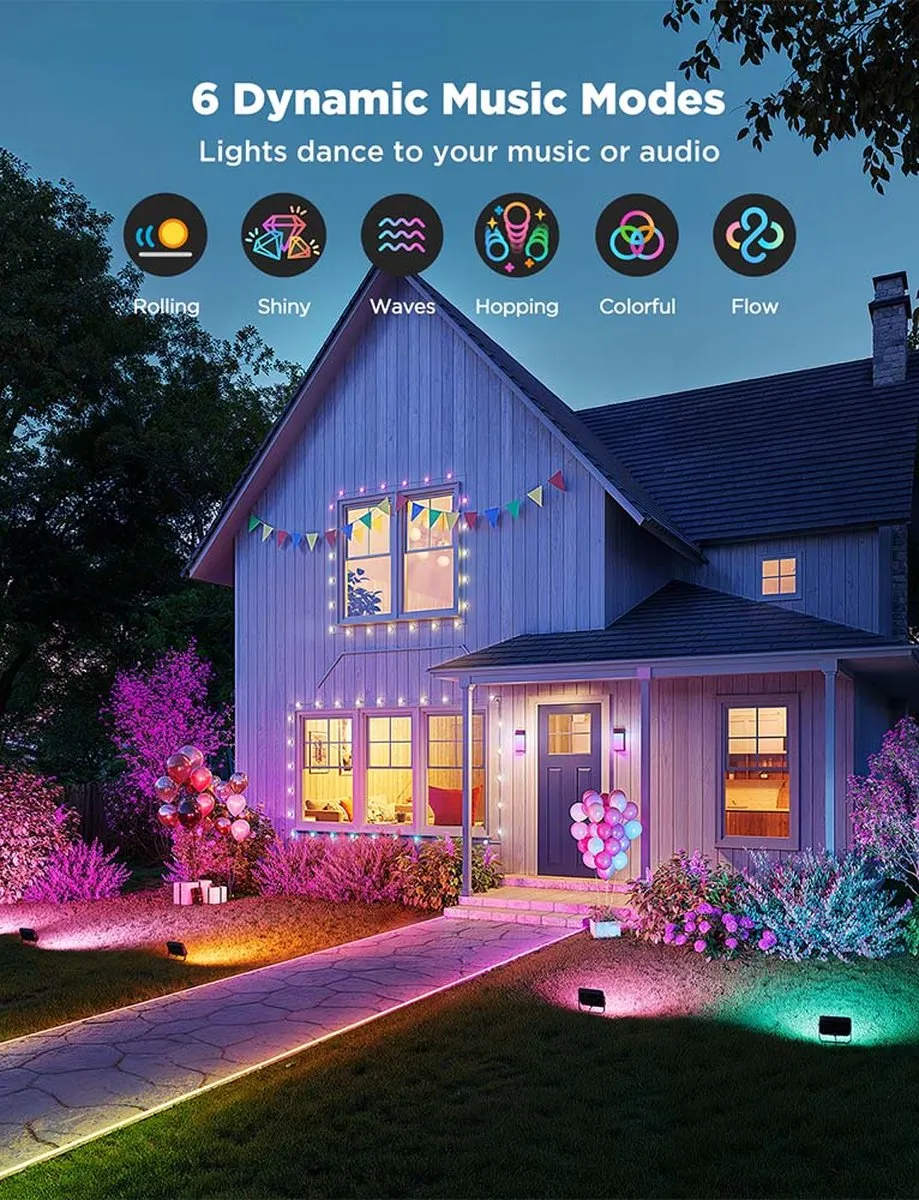 Govee Outdoor Ground Lights 2 - 4 Stuks - 11W - Zwart - afbeelding 6 van 6
