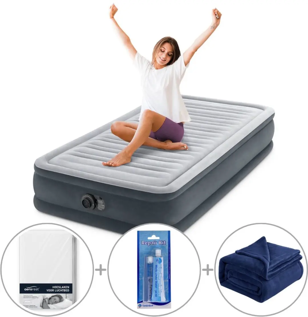 Intex Comfort Plush luchtbed met ingebouwde pomp