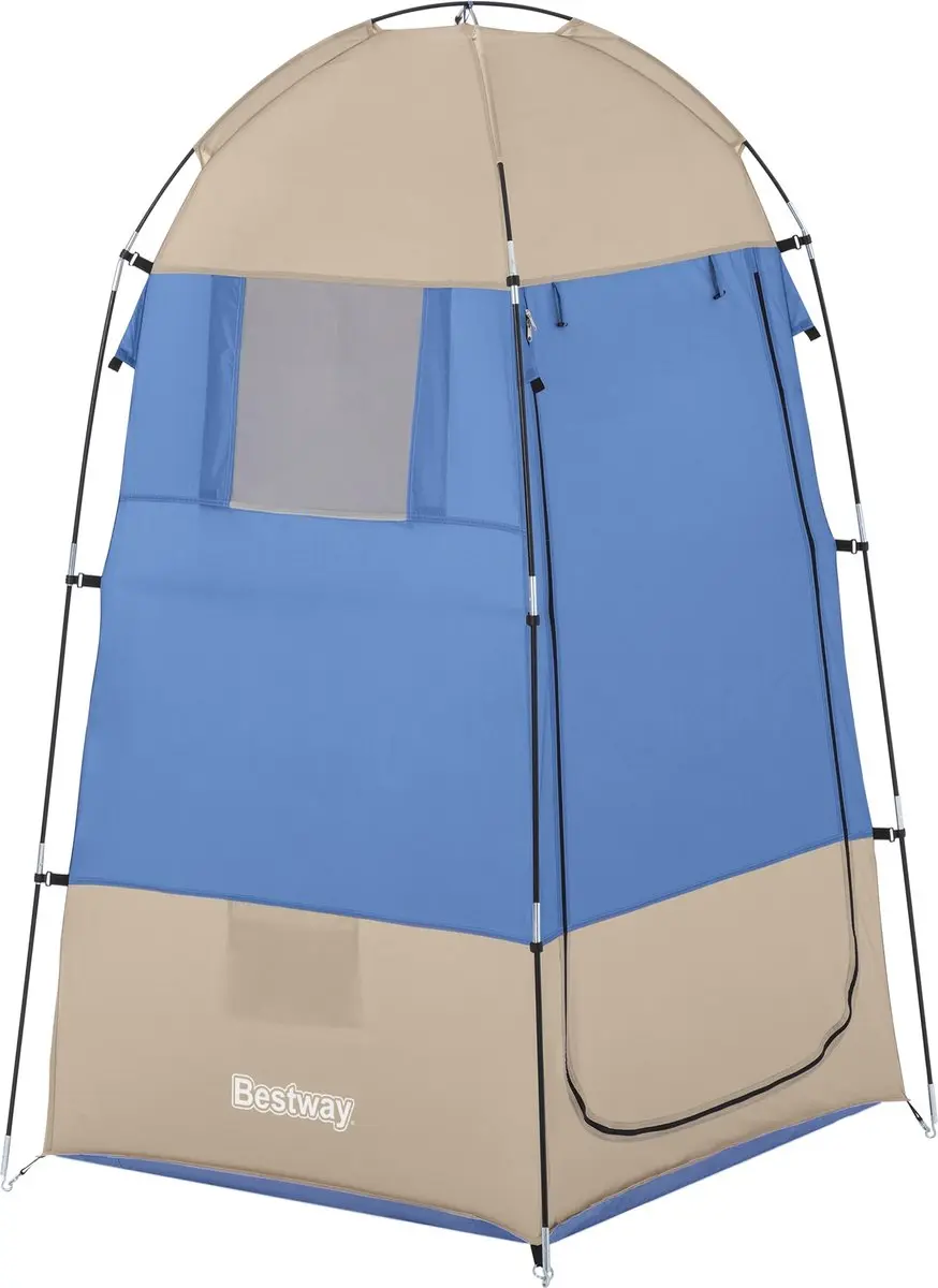 Bestway Station Haven Douchetent - 1,1x1,1x1,9m - Blauw - afbeelding 4 van 6