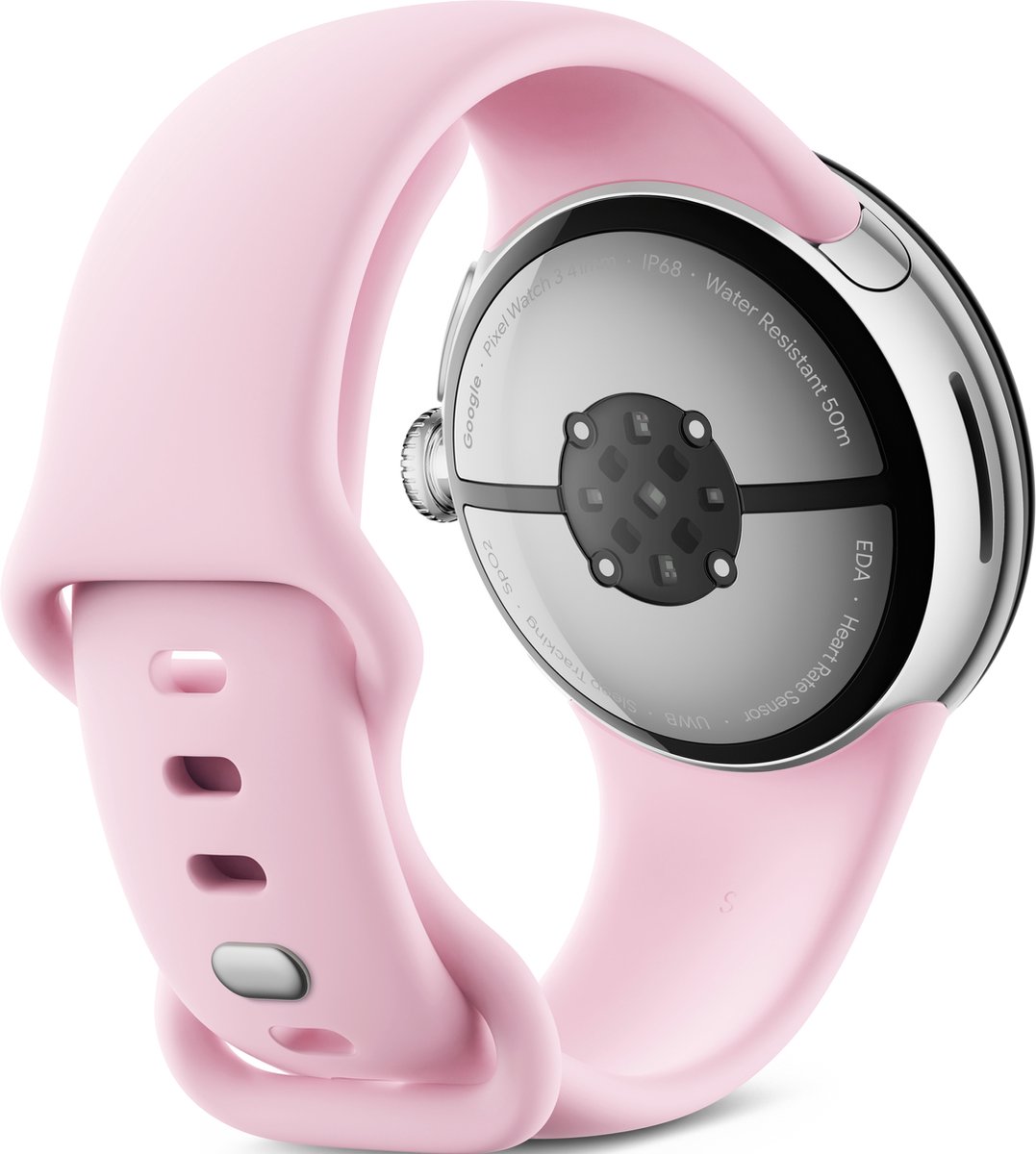 Google Pixel Watch 3 - Smartwatch - 41mm - Zilver/Roze