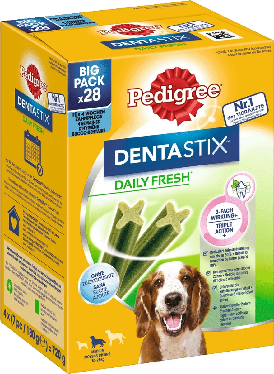 Pedigree Dentastix Daily Fresh Medium 28 Stuks