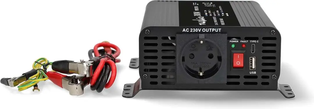 Nedis Auto Omvormer 300W 12V - Pure Sinusgolf - afbeelding 6 van 6