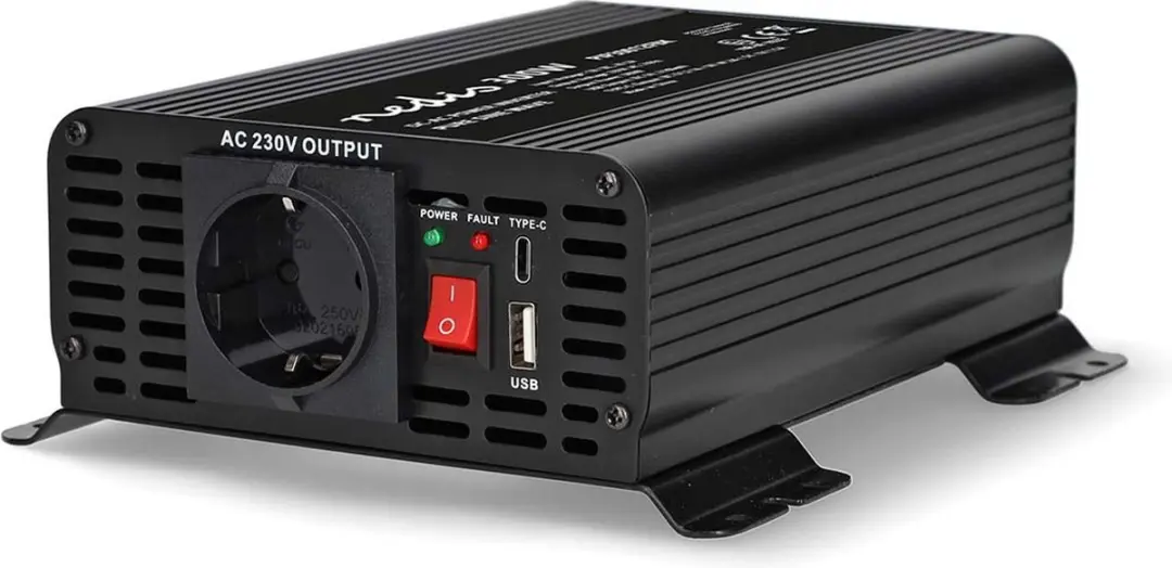 Nedis Auto Omvormer 300W 12V - Pure Sinusgolf - afbeelding 2 van 6