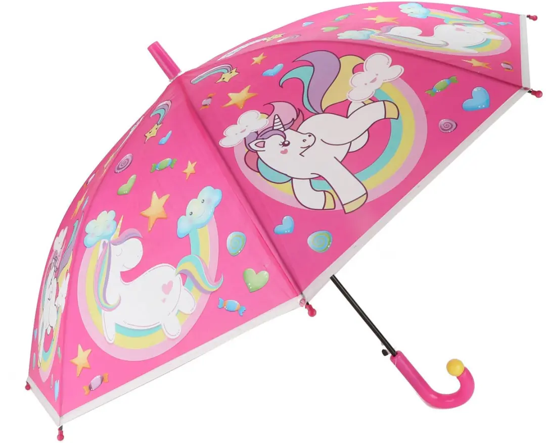 Toi-toys Kinderparaplu Eenhoorn - Roze - 66cm - afbeelding 6 van 6