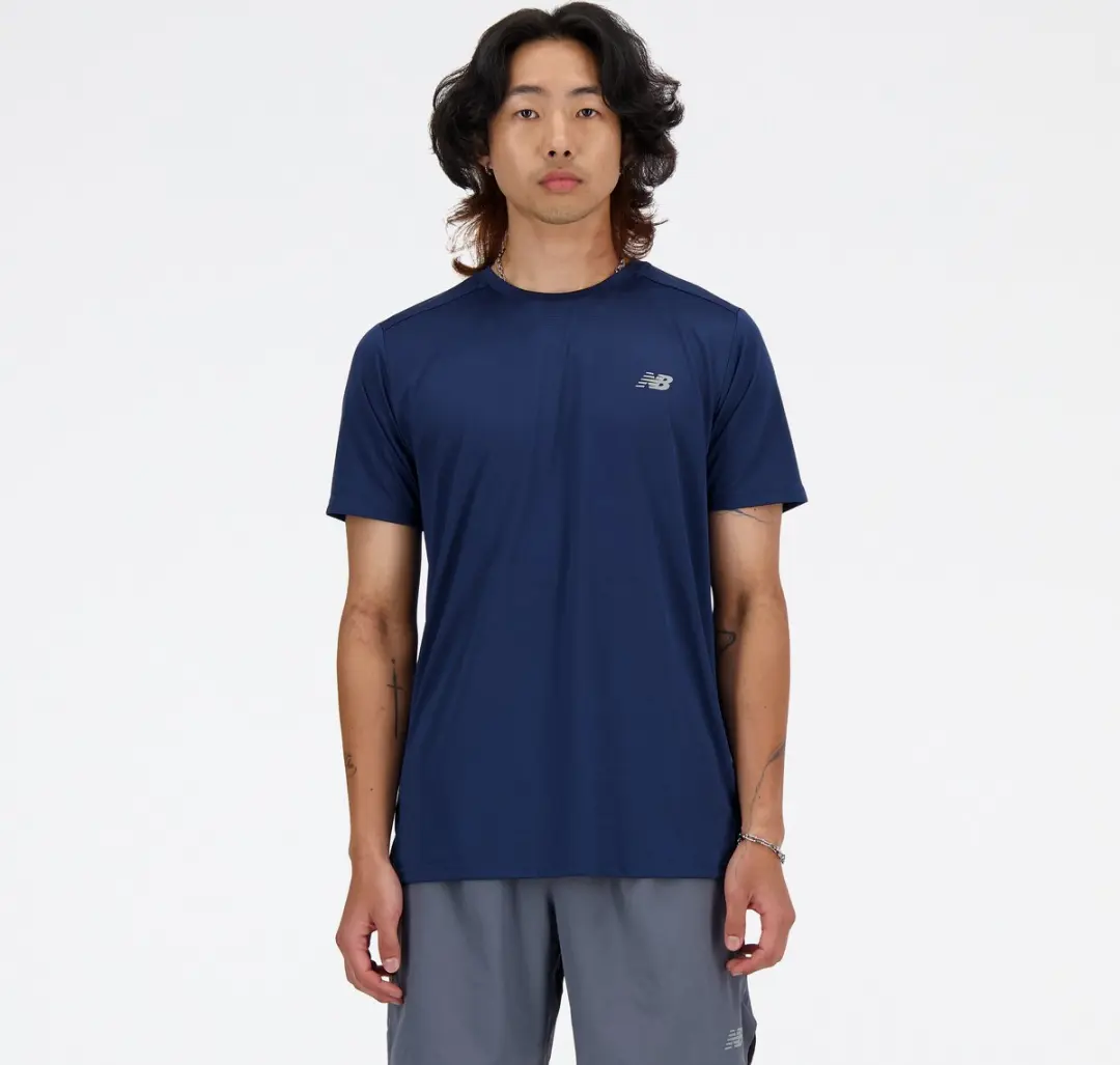 New Balance Sport Essentials T-Shirt Heren - Navy